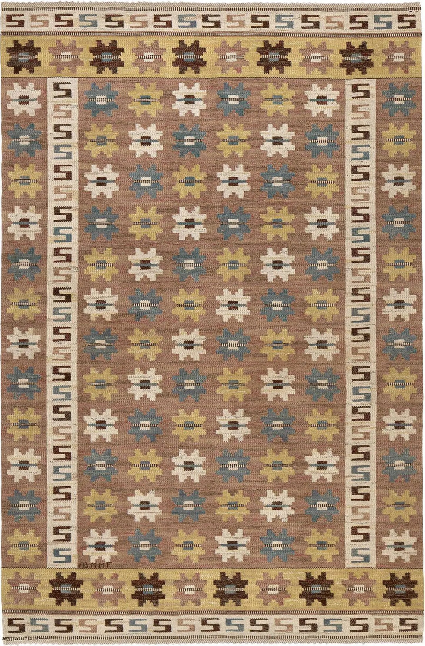 Swadeshi Inspired kilim Rug Scandinavian Modern Meets Earth Tone Elegance