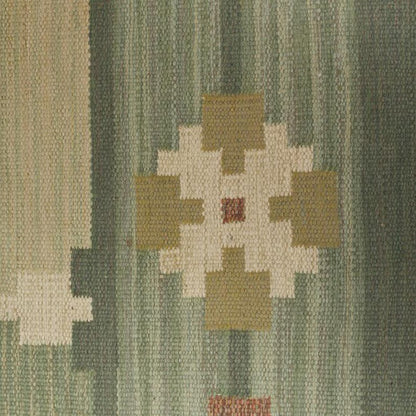 Vintage flat weave rug by Anna-Greta Sjöqvist